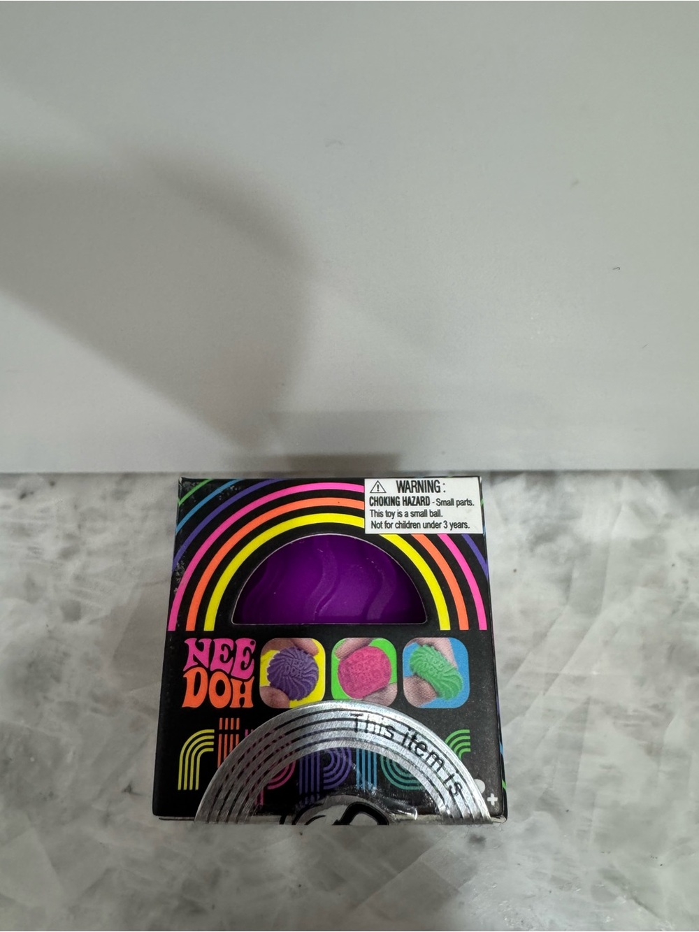 Nee Doh Mini Ripples Purple Sensory Stress Ball Toy